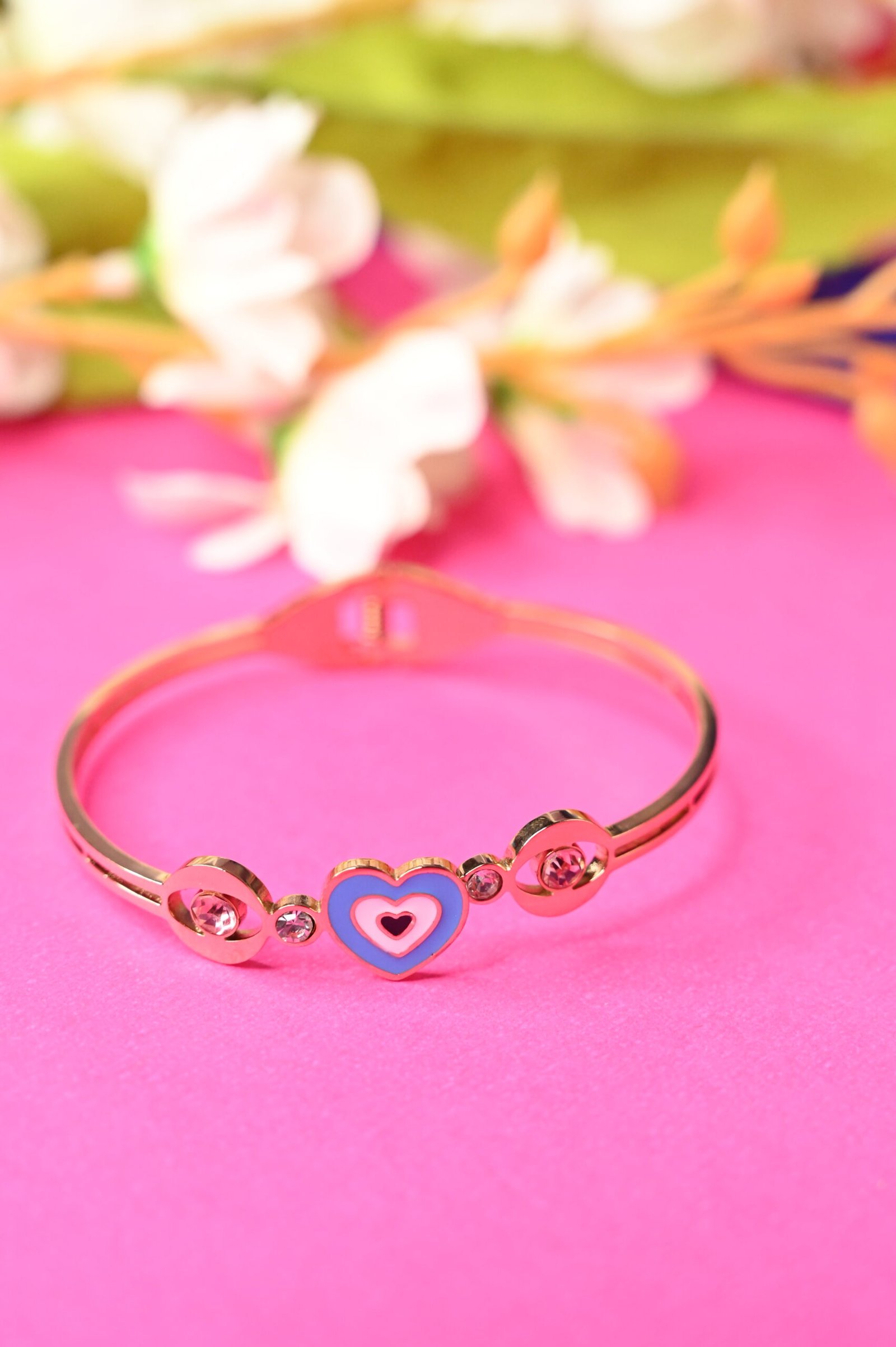Triple Heart Crystal Love Bracelet - Image 2