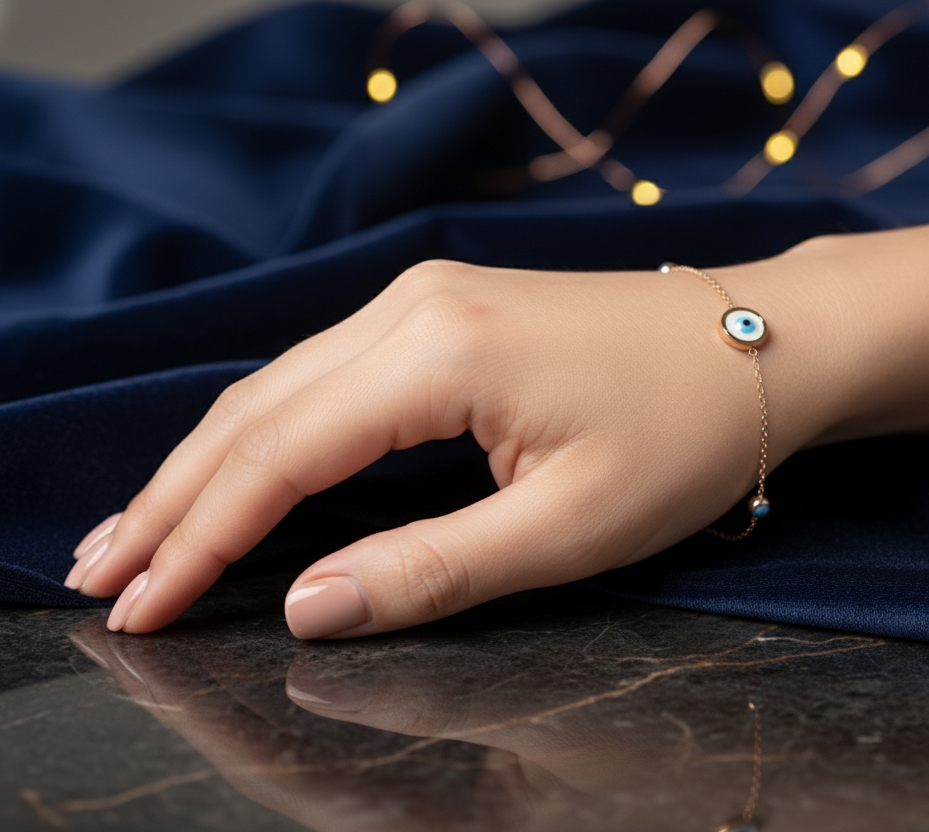 Blue Aura Evil Eye Bracelet - Image 2