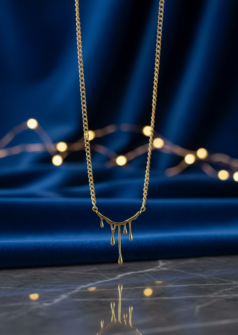 Golden Drip Trend Necklace