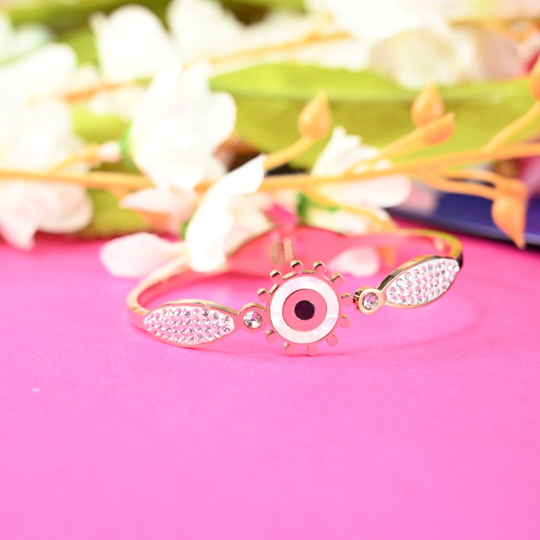 Sun Shaped Evil Eye Bracelet