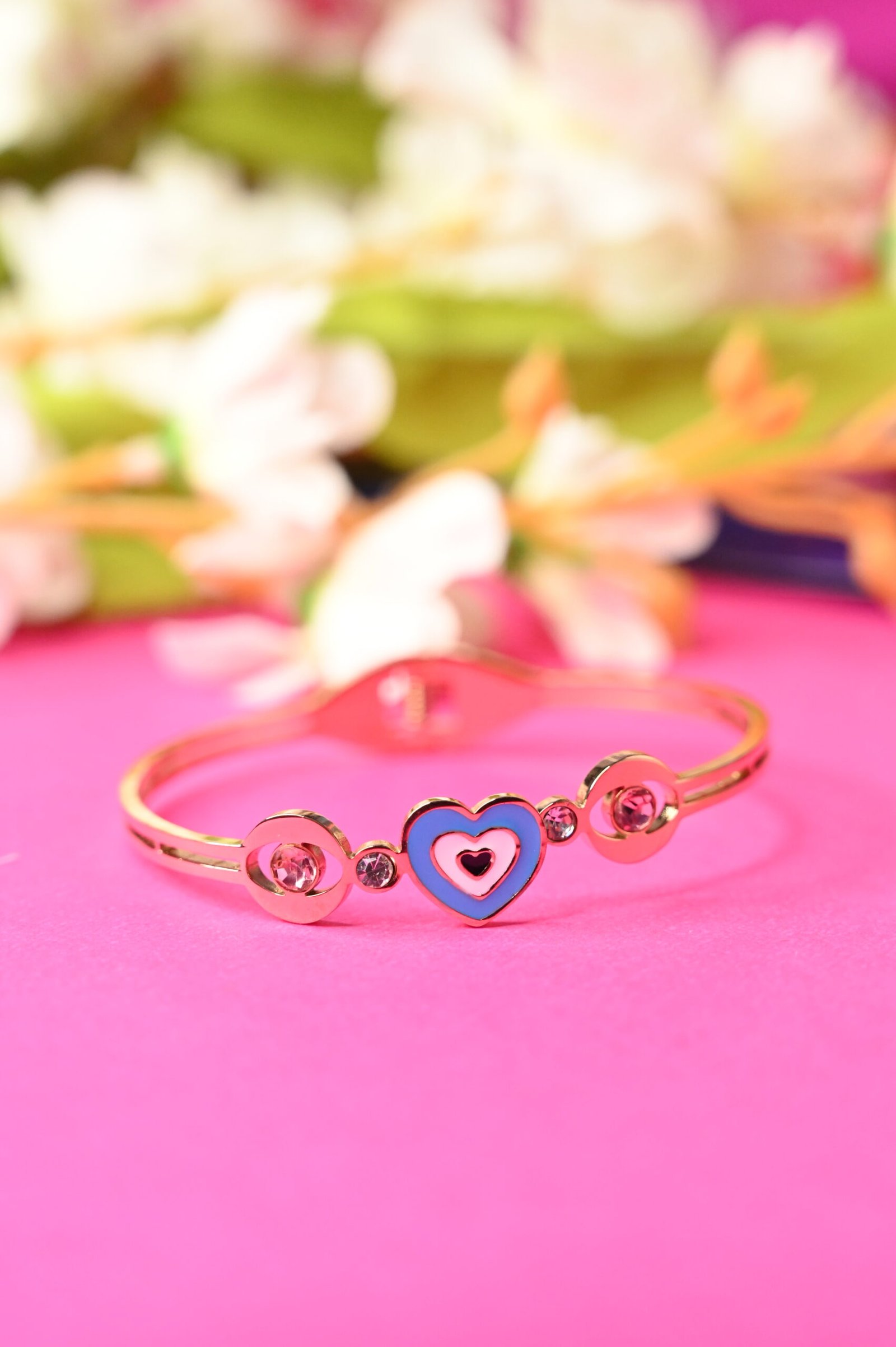 Triple Heart Crystal Love Bracelet