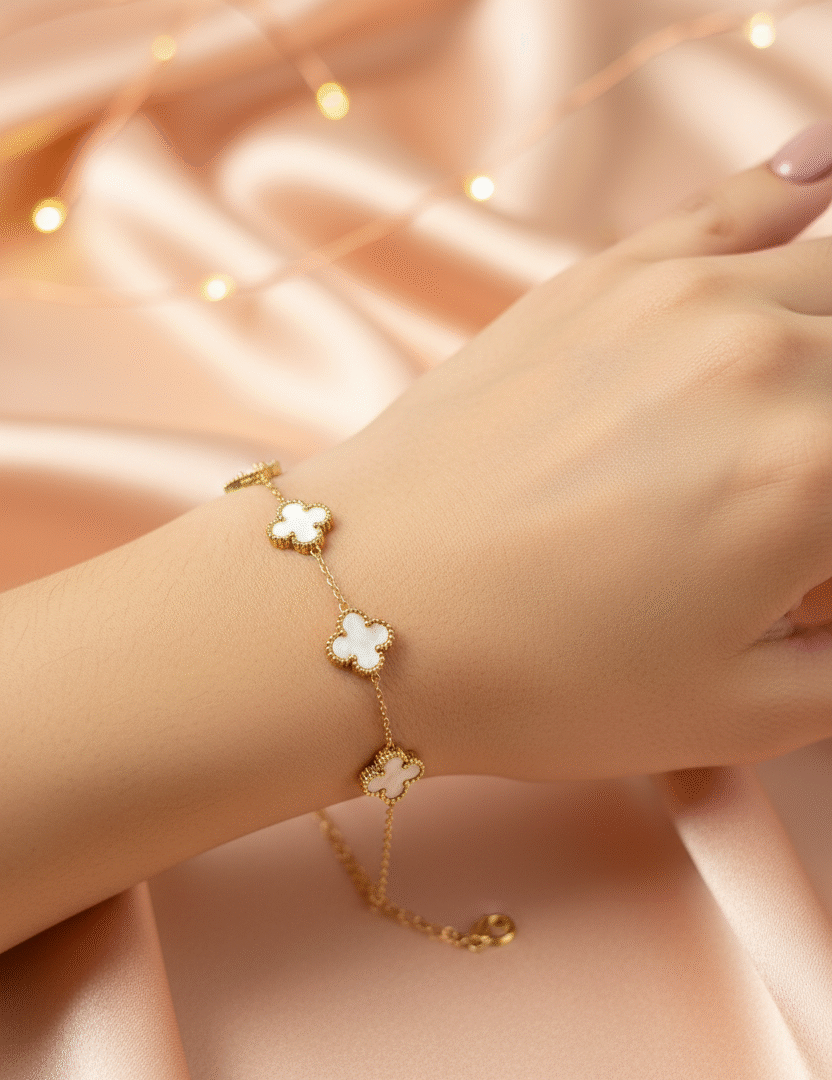 White Clover Bracelet