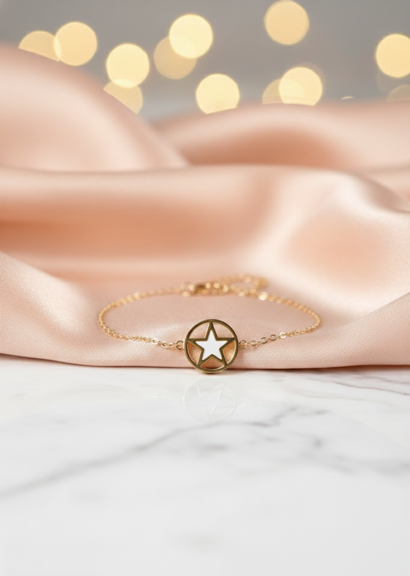 Starlit Glow Minimal Bracelet